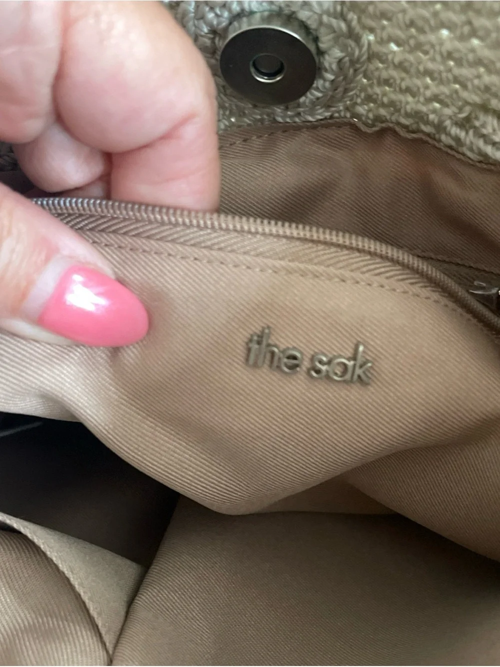 The Sak cream crochet